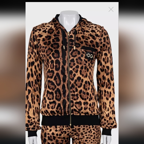 Dolce & Gabbana Jackets & Blazers - Dolce & Gabbana Leopard Print Bomber Jacket